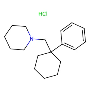 1-((1-Phenylcyclohexyl)methyl)piperidine hydrochloride structure