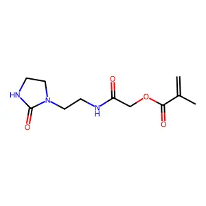 [2-oxo-2-[2-(2-oxoimidazolidin-1-yl)ethylamino]ethyl] 2-methylprop-2-enoate structure