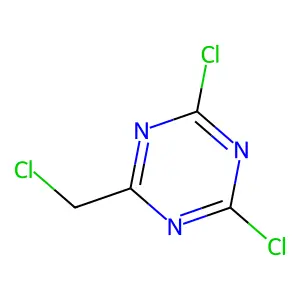 Compound C4H2Cl3N3 structure
