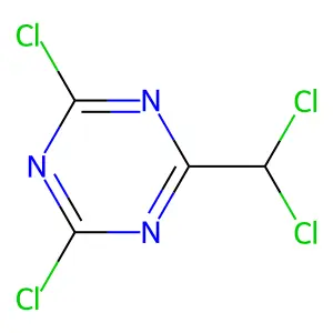 2,4-dichloro-6-(dichloromethyl)-1,3,5-triazine structure