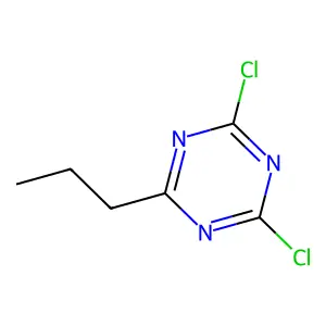 2,4-dichloro-6-propyl-1,3,5-triazine structure