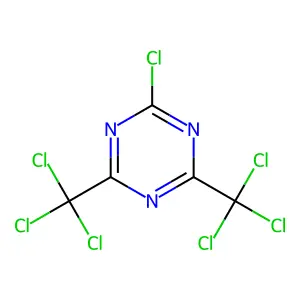 Compound C5Cl7N3 structure