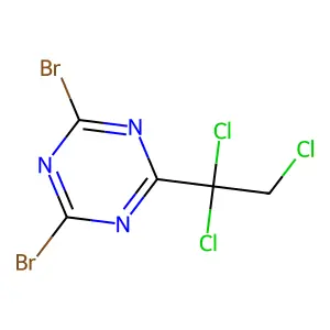 Compound C5H2Br2Cl3N3 structure