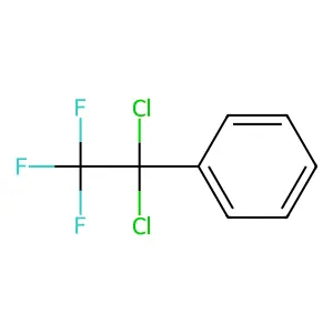 (1,1-dichloro-2,2,2-trifluoroethyl)benzene structure