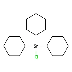 Tricyclohexyltin chloride structure