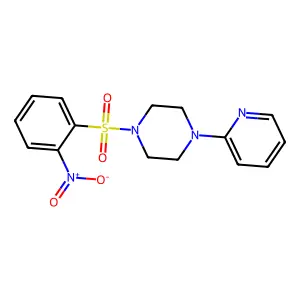 1-(2-nitrophenyl)sulfonyl-4-pyridin-2-ylpiperazine structure