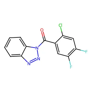 1-(2-chloro-4,5-difluorobenzoyl)-1H-1,2,3-benzotriazole structure