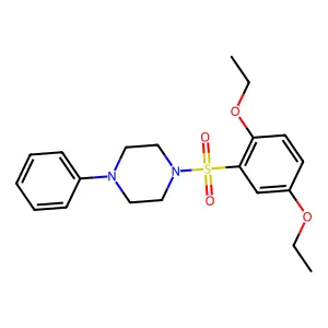 1-[(2,5-diethoxyphenyl)sulfonyl]-4-phenylpiperazine structure
