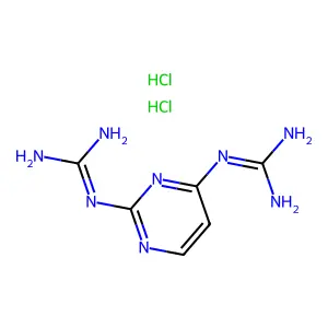 Compound C6H12Cl2N8 structure