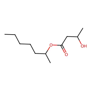 heptan-2-yl 3-hydroxybutanoate structure