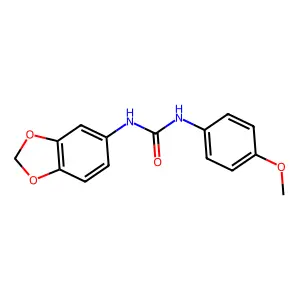 1-(1,3-benzodioxol-5-yl)-3-(4-methoxyphenyl)urea structure