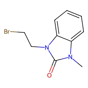1-(2-bromoethyl)-3-methylbenzimidazol-2-one structure