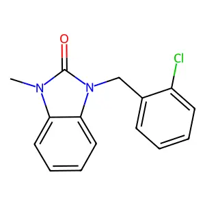 1-(2-chlorobenzyl)-3-methyl-1,3-dihydro-2H-benzimidazol-2-one structure