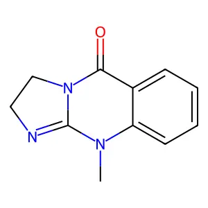 10-methyl-2,10-dihydroimidazo[2,1-b]quinazolin-5(3H)-one structure