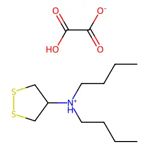 4-(Dibutylamino)-1,2-dithiolane oxalate structure