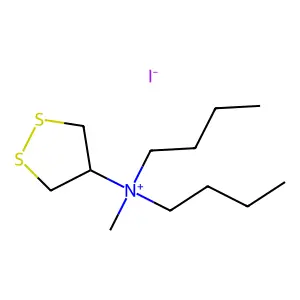 dibutyl-(dithiolan-4-yl)-methylazanium iodide structure