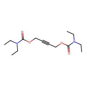 4-(diethylcarbamoyloxy)but-2-ynyl N,N-diethylcarbamate structure