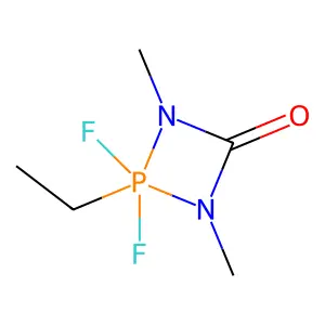 1,3,2-Diazaphosphetidin-4-one, 2-ethyl-2,2-difluoro-2,2-dihydro-1,3-dimethyl- structure