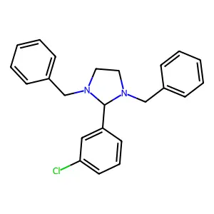 1,3-dibenzyl-2-(3-chlorophenyl)imidazolidine structure