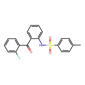 N-[2-(2-fluorobenzoyl)phenyl]-4-methylbenzenesulfonamide structure