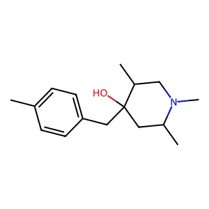 1,2,5-Trimethyl-4-(4-methylbenzyl)-4-piperidinol structure