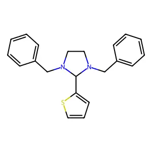 1,3-dibenzyl-2-(2-thienyl)imidazolidine structure