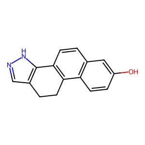 10,11-dihydro-3H-naphtho[1,2-g]indazol-7-ol structure