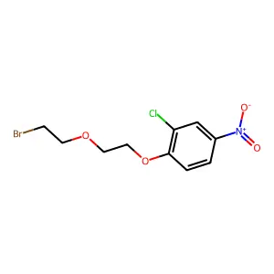 1-[2-(2-bromoethoxy)ethoxy]-2-chloro-4-nitrobenzene structure