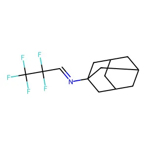 N-(2,2,3,3,3-Pentafluoropropylidene)-1-adamantanamine structure