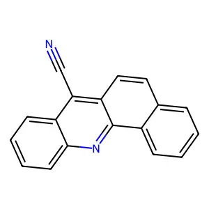 Benz(c)acridine-7-carbonitrile structure