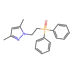 1-[2-(Diphenylphosphoryl)ethyl]-3,5-dimethyl-1H-pyrazole structure