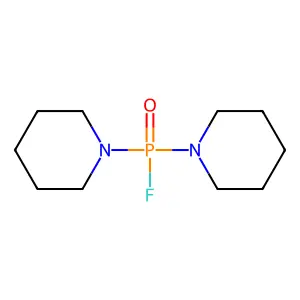 Phosphinic fluoride, dipiperidino- structure