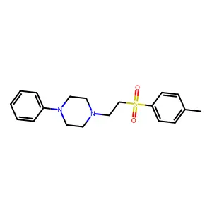 1-[2-(4-methylphenyl)sulfonylethyl]-4-phenylpiperazine structure