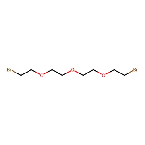 1-(2-bromoethoxy)-2-[2-(2-bromoethoxy)ethoxy]ethane structure