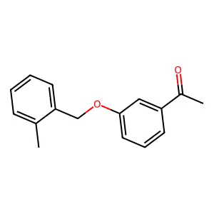 1-[3-[(2-methylphenyl)methoxy]phenyl]ethanone structure
