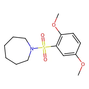 1-[(2,5-dimethoxyphenyl)sulfonyl]azepane structure