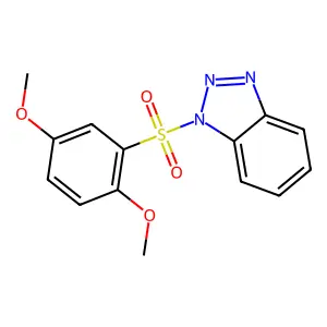 1-(2,5-dimethoxyphenyl)sulfonylbenzotriazole structure