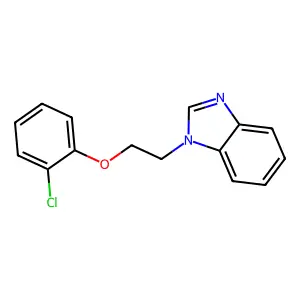 1-[2-(2-chlorophenoxy)ethyl]benzimidazole structure