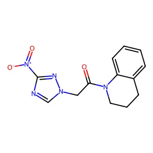 1-(3,4-dihydroquinolin-1(2H)-yl)-2-(3-nitro-1H-1,2,4-triazol-1-yl)ethanone structure