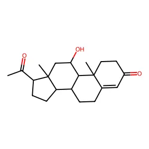 11-Hydroxyprogesterone structure