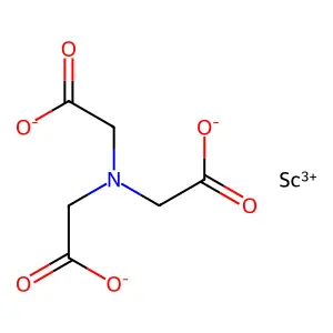 Acetic acid, nitrilotri-, scandium(3+) salt (1:1) structure