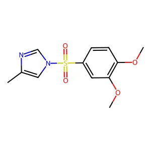 1-(3,4-dimethoxyphenyl)sulfonyl-4-methylimidazole structure
