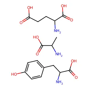 (2S)-2-amino-3-(4-hydroxyphenyl)propanoic acid(2S)-2-aminopentanedioic acid(2S)-2-aminopropanoic acid structure