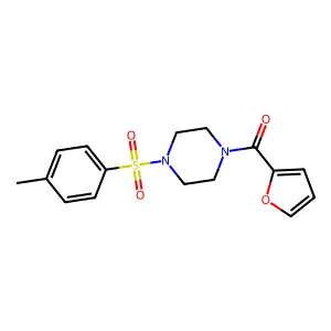 1-(2-furoyl)-4-[(4-methylphenyl)sulfonyl]piperazine structure