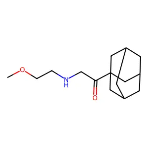 1-(1-adamantyl)-2-(2-methoxyethylamino)ethanone structure