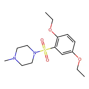 1-(2,5-diethoxyphenyl)sulfonyl-4-methylpiperazine structure