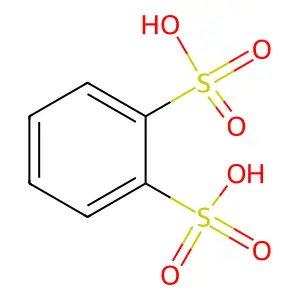 1,2-Benzenedisulfonic acid structure