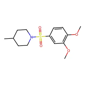 1-[(3,4-dimethoxyphenyl)sulfonyl]-4-methylpiperidine structure