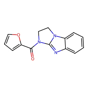 1-(2-furoyl)-2,3-dihydro-1H-imidazo[1,2-a]benzimidazole structure