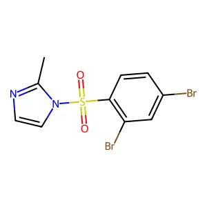 1-[(2,4-dibromophenyl)sulfonyl]-2-methyl-1H-imidazole structure